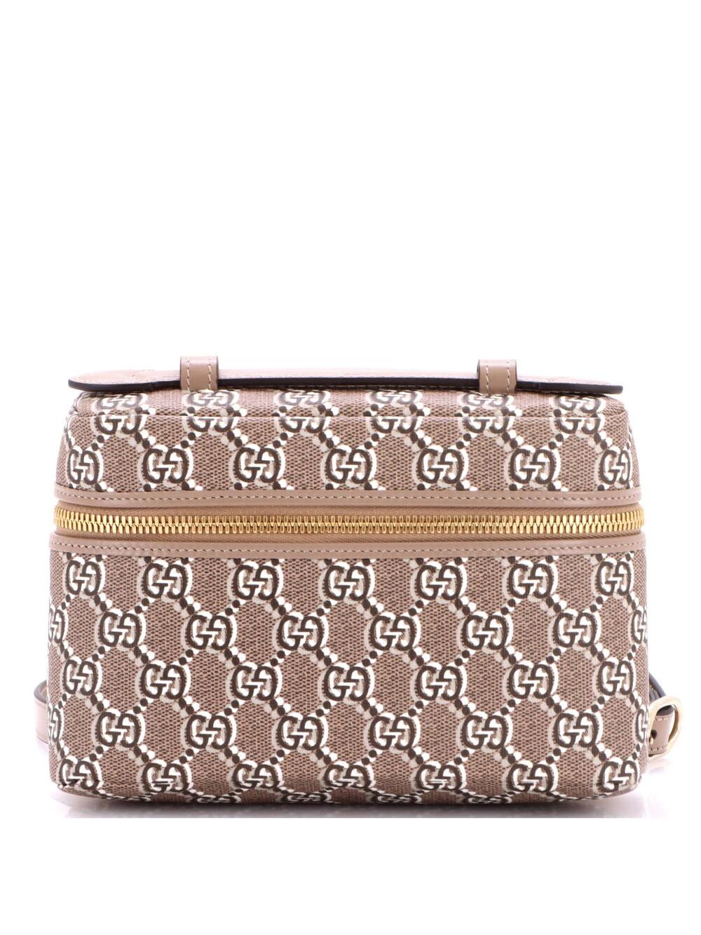 Gucci Emblem Top Handle Vanity Bag Gg #340587G12B